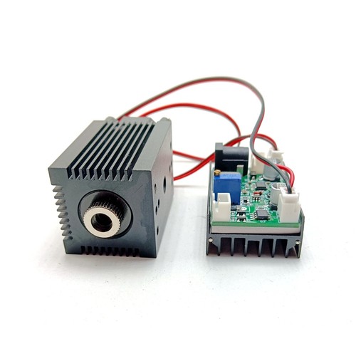 Module Laser Diode Vert 532nm 100mW Avec Réglage Du Point Focal Et Contrôle TTL - Alimentation 12V