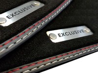 Exclusive FußMatten FüR Chevrolet Corvette C6 Bj.2004-2013 Velours Metall Logo
