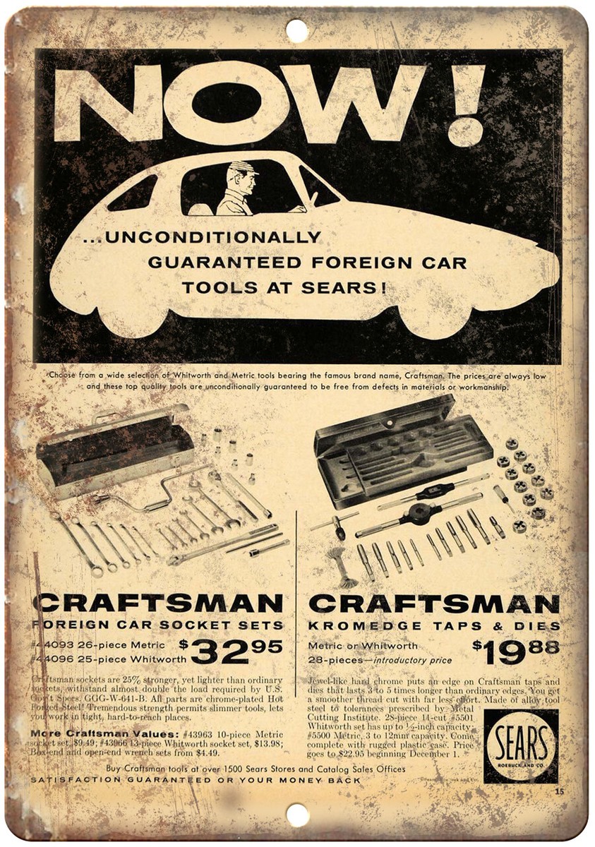 Craftsman Sears Vintage Tool Ad 12