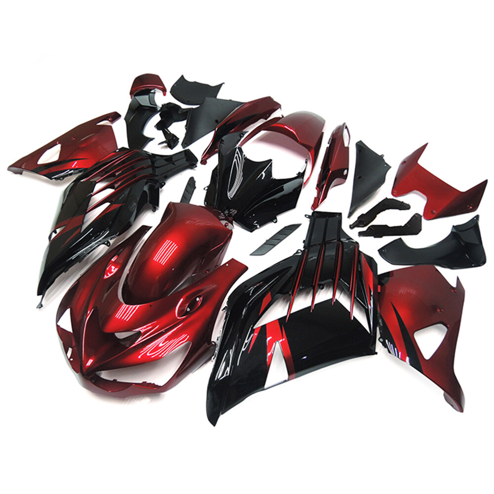 Injection Red Black Fairing Kit for 2012-2021 Kawasaki Ninja ZX14R