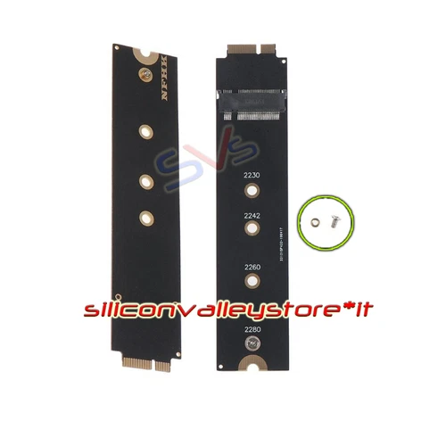 PER MACBOOK AIR A1369 A1370 2010 2011 ADATTATORE SCHEDA NGFF M.2 NVME SSD