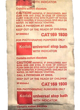 Packet to make 8 fluid ounce 237ml of Kodak Universal Stop Bath with indicator