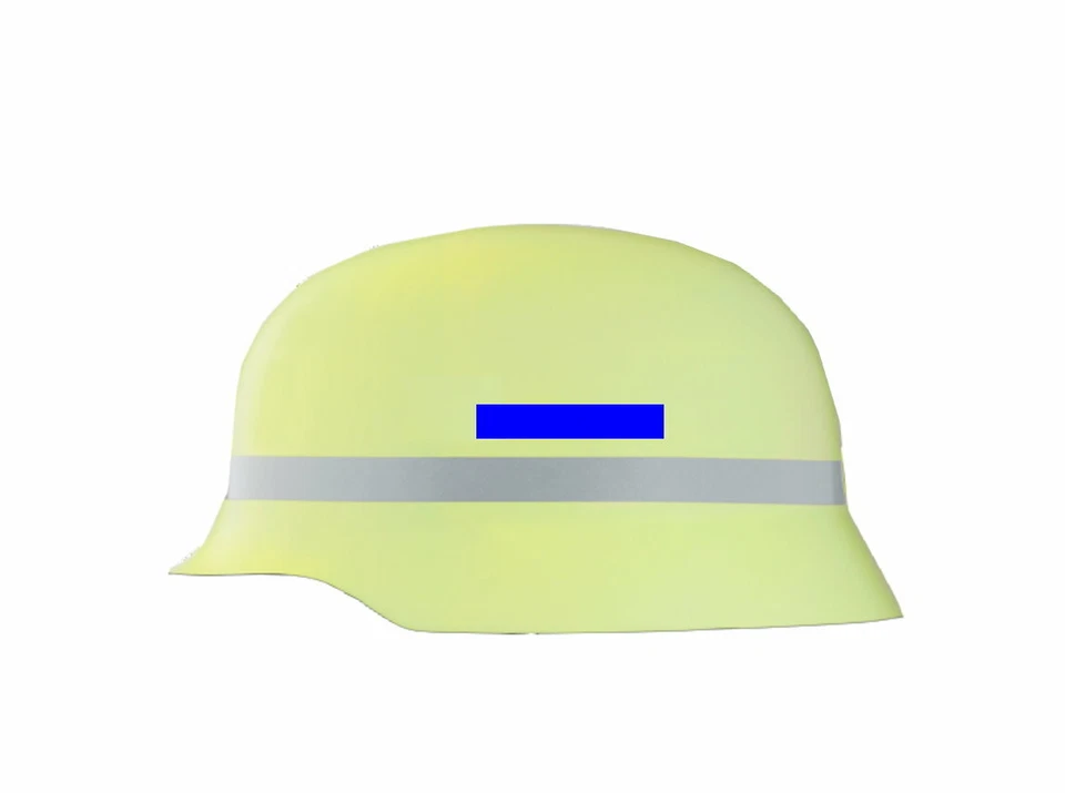 MARKENLOS 1 Set Helmkennzeichnung BLAU Gruppenführer Rettungsdienst Sanitätsdienst SEG GF