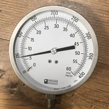 Weksler Instruments EA14PPressure Gauge 4 1/2"  0-60 PSI  0-400kPa (NEW)