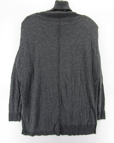Feel The Piece Sweater Women OS Gray Wool Blend Cashmere Blend Turtleneck Knit - Picture 6 of 10