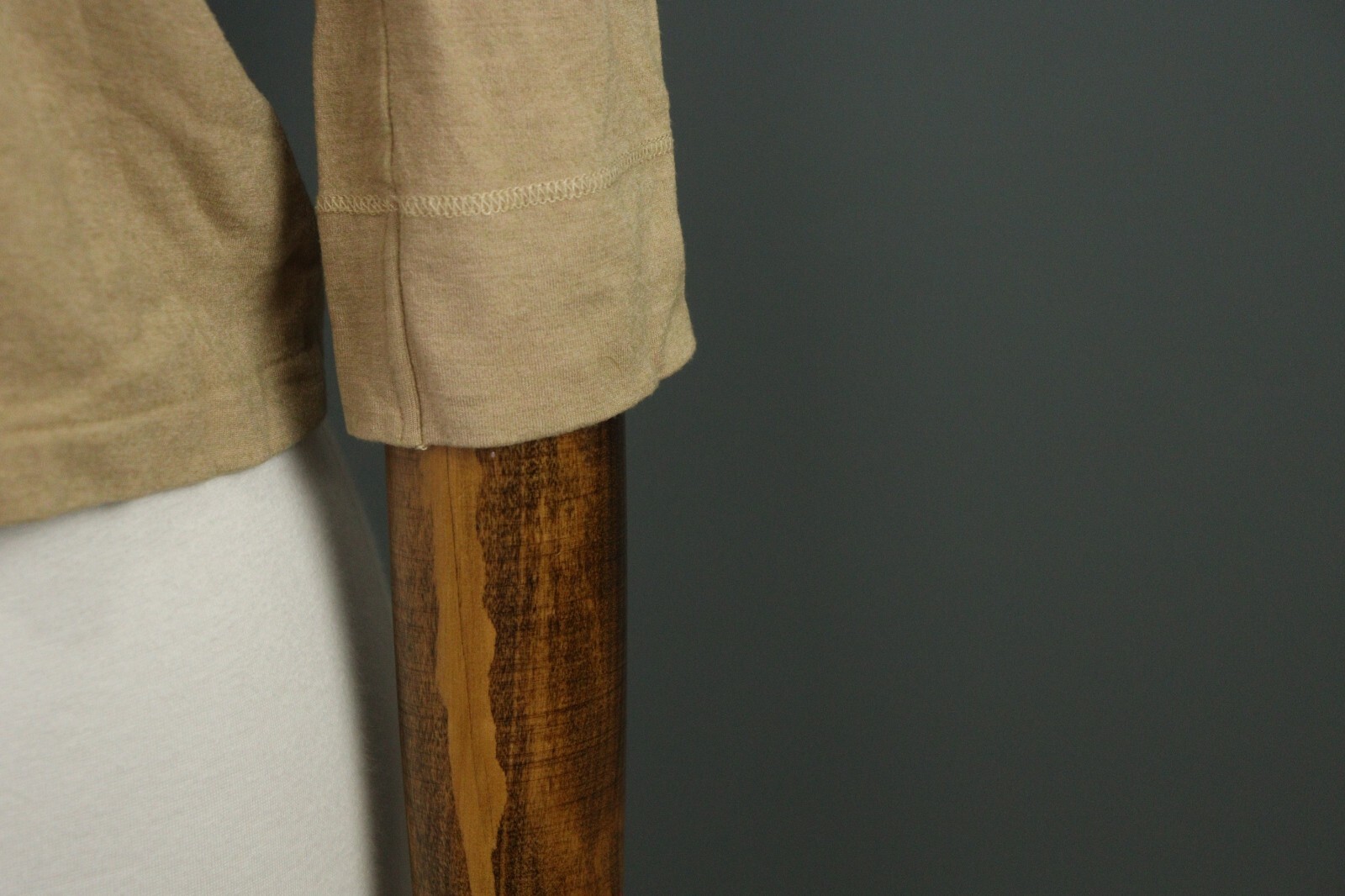 Jil Sander Beige Solid Button Down Short Sleeve C… - image 4