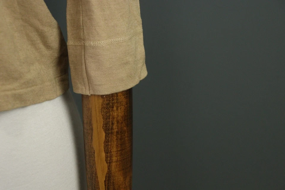 Jil Sander Beige Solid Button Down Short Sleeve Cropped Top Shirt Size M - Image 4 of 4