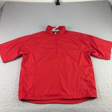 Zero Restriction Jacket Mens Large Tour Series Windbreaker Golf Short Sleeve