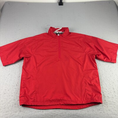 Zero Restriction Jacket Mens Large Tour Series Windbreaker Golf Short Sleeve