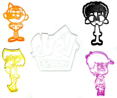 THE LOUD HOUSE LUNA LORI CLYDE LINCOLN LOGO ANIMATED SITCOM COOKIE CUTTER PR1172
