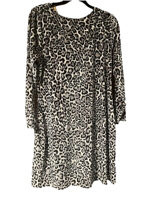 Michael Kors Women's Plus Size 0X 12/14 Velvet Long Sleeve Cowl Back Dress NWT
