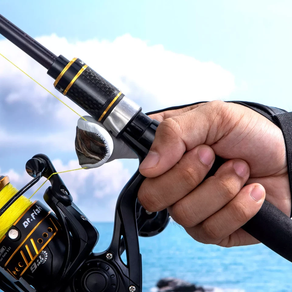 Lote de 200 X Guantes de Pesca Surf Casting Dedo Puesto Protector Antideslizante Agua Salada Foto 4 de 4