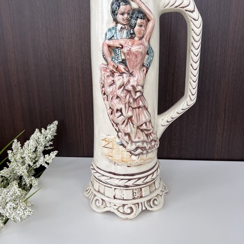De colección 1973 EUR-O-CON MOLDE Bailarines Flamencos Tauromaquia Cerveza Gigante Piedra 15.5" - Imagen 4 de 11