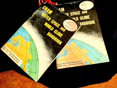 M Vintage 1970s Crams Outer Space And World Globe Handbook Two