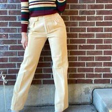 Vintage Traditions Limited 80s pale yellow corduroy pants small