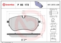 Brembo BremsbeläGe Bremsbelegsatz Vorne Passend FüR Vw Amarok