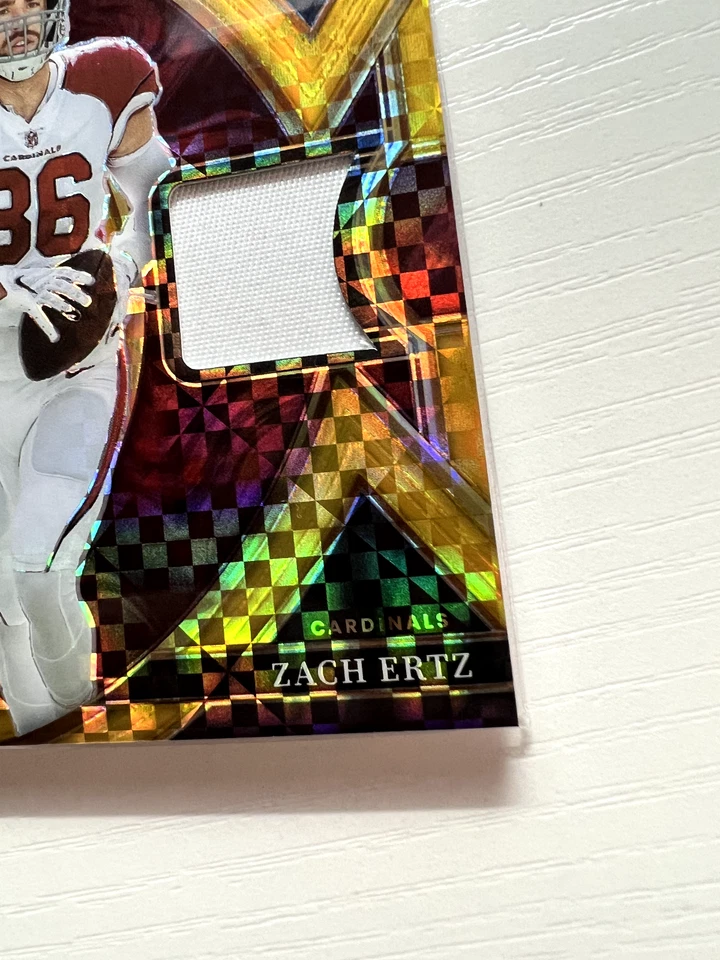 2022 Panini Select Football Zach Ertz #SS-46 Swatches GOLD PATCH /10 SSP SP - Image 4 of 4