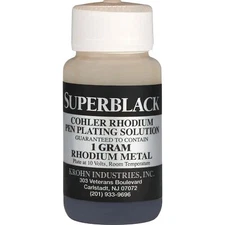 SuperBlack Rhodium Pen Plating Solution Jewelry Making 1 Gram Rhodium Metal