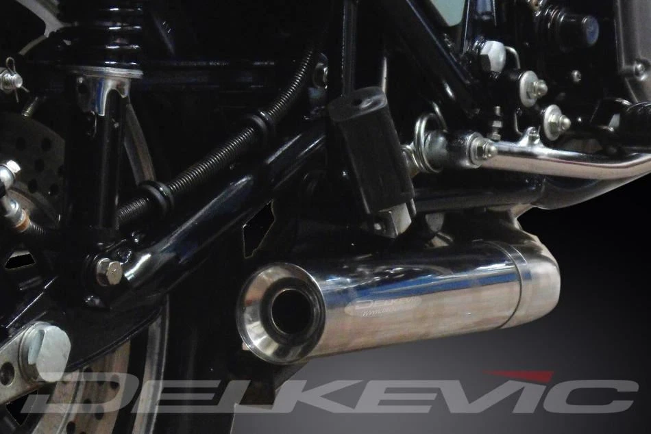 Silenciador de escape de acero inoxidable Delkevic Full 4into1 - Kawasaki Z1-R KZ1000D 1977-1980 Foto 4 de 4