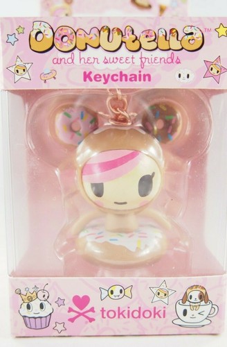 (1) Portachiavi da collezione Tokidoki DONUTELLA & Her Sweet Friends rosa marrone nuovo con scatola - Foto 3 di 8