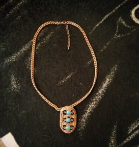 Authentic VTG Native American Vermeil Silver/ Gold Plated Necklace