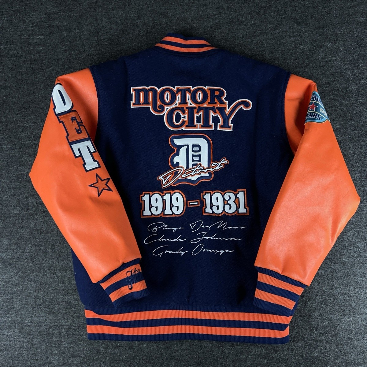 Detroit Stars Jacket Mens Blue M Baseball Negro League Varsity Headgear  Classics
