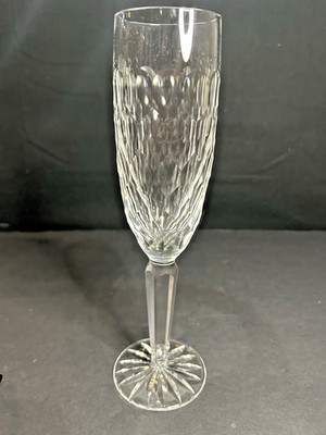 Tipperary Crystal Champagne Flute Cut Glass Diamond Starburst Stem REPLACEMENT