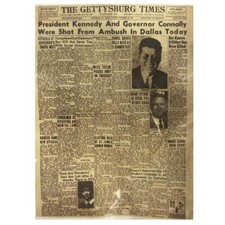 Keneddy Newspaper 750 Piece Jigsaw Assasination News Frameable JFK Memorabilia