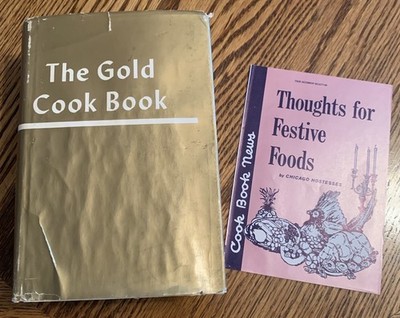 The Gold Cook Book 1960 by Master Chef  Louis P De Gouy HC Book Club News Insert