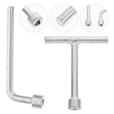 2 Pcs Stainless Steel Triangle Anti Theft Screw Spanners Wrench