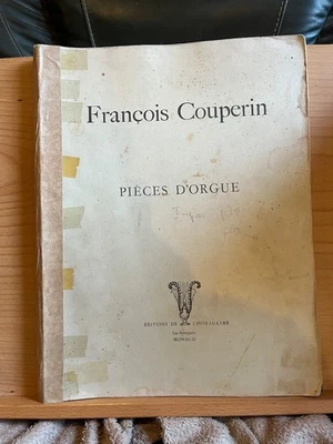 Francois Couperin Pièces d'orgue partition ed. de L'Oiseau-Lyre 1949 Brunold - Photo 1/4