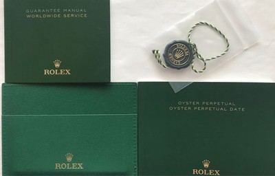 Rolex Genuine Oupape Date Booklet Tag Card Case Total 4 Items Vintage 006825707