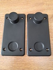 2 x Dorgard FLOOR PLATES for Fire Door Retainer Doorstop Keep Door Guard Door