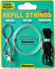 Cat Toy String Replacement 3-Pack - Durable Metal Wire and Nylon Cord
