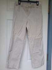 JONES NEW YORK BEIGE STRETCH MID RISE TWILL SUMMER PANTS SIZE 12p