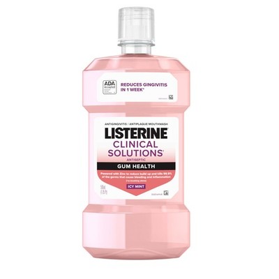 Listerine Clinical Solutions *10/2027*Mouthwash Gum Health Antiseptic,