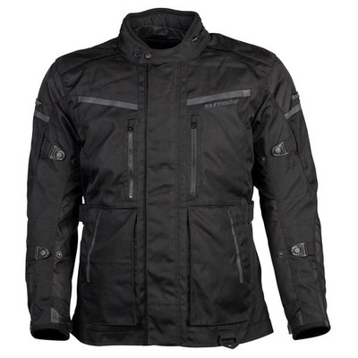 Tourmaster Men's Transition Motorcycle Jacket Black Size Medium Tall