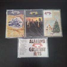 Lot of 4 Alabama Cassette Tapes - New/Sealed - Southern Star Hits - Drill Holes