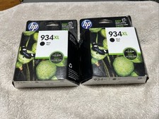 Lot of 2 Genuine HP 934XL Black Ink Cartridge new sealed