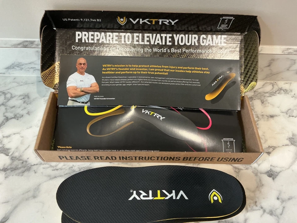 VKTRY Dorado Sin Clear Zapatos Plantillas para Atletas EU40 USM 8-8.5 W10-10.5 Nuevo Foto 4 de 4