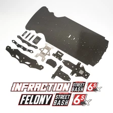 CARBON FIBER MAIN CHASSIS PLATE ARA320514 FOR 1/7 ARRMA INFRACTION FELONY 6S BLX