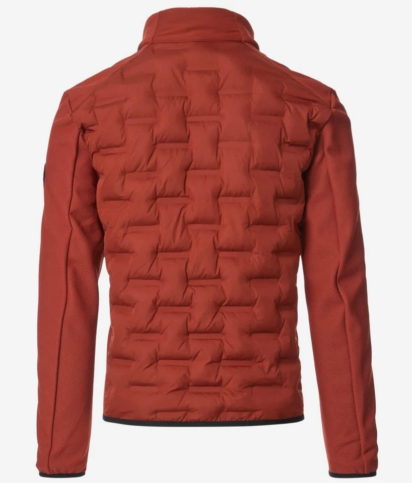 Casa Moda Mens Quilted Hyrbid Jacket Burnt Henna - Image 3 of 4
