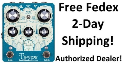 New Earthquaker Towers Soundscape Generator Stereo Reverberant Filter Pedal
