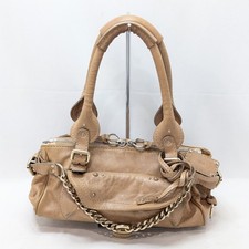 Borsa a mano Chloe Paddington in pelle con lucchetto e chiave beige da donna ...