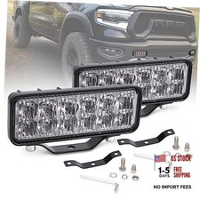 6" LED Light Bar 2PCS 120W 8000Lm Off Road Dual Row LED Work Light