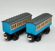 Wooden Railway Two Branch Line Passenger Coach Custom Made Thomas Train Tracks