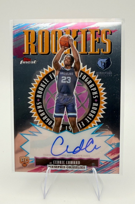 2026 Topps Finest Basketball Cedric Coward #RFA-CC AUTO CHROME 