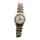 Seiko Women’s Vintage Quartz Day/Date Two-Tone Fluted Bezel White Dial