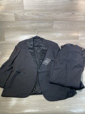 The Black Tux 2pc Tuxedo Jacket Size 38 Pants Excellent Condition