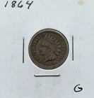 1864 U.S. Indian Head Cent Penny Type Coin